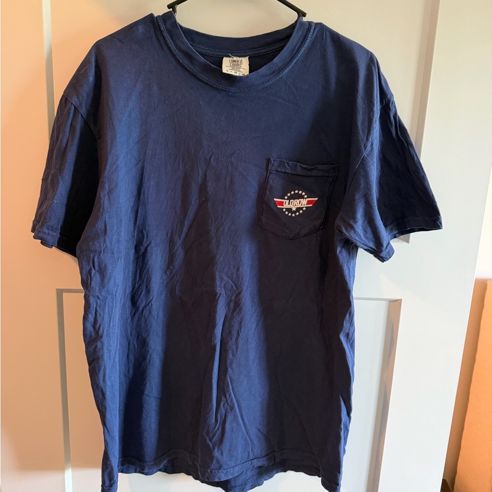 Old row Navy Blue Graphic T-Shirt